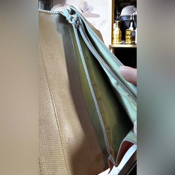 GUC CHANEL Coco Mark Logo Pink Nuance Color Dull Pink Beige Long Wallet CLASSIC - Picture 10 of 12